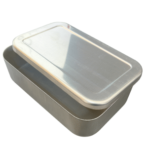 MARMITA MERENDEIRA RETANGULAR 10x18x5 cm 900ml